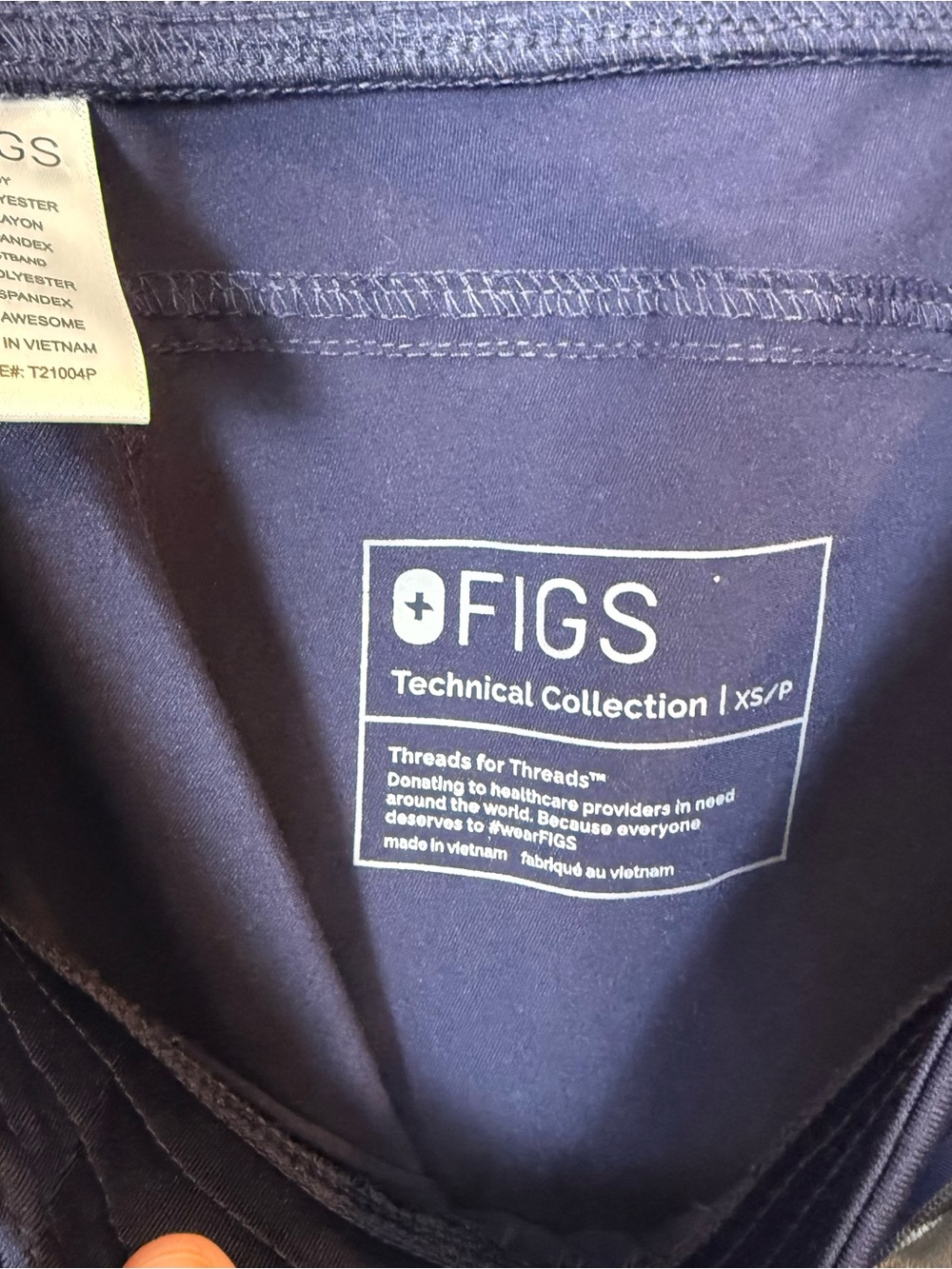 FIGS Kade Cargo Scrub Pants Navy Blue XS Petite XSP T21004P FIONx Stretch - Picture 2 of 8